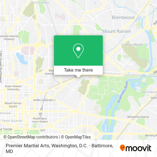 Premier Martial Arts map