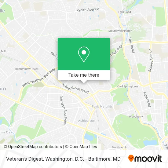 Veteran's Digest map