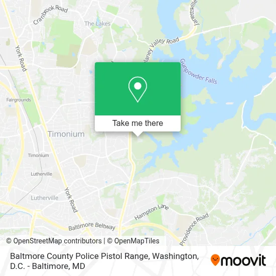 Baltmore County Police Pistol  Range map