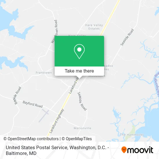 United States Postal Service map
