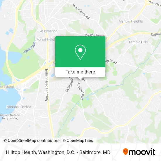 Hilltop Health map