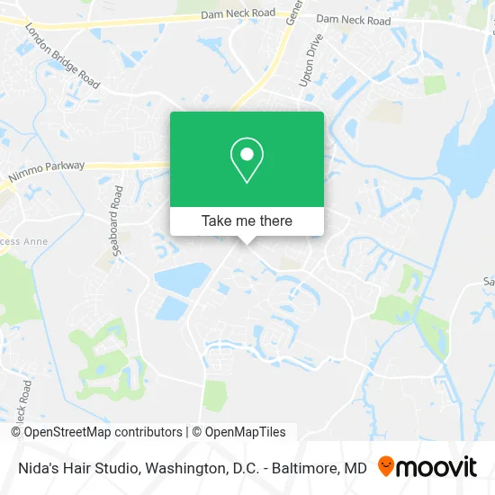 Nida's Hair Studio map