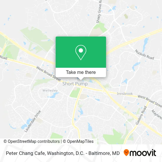 Peter Chang Cafe map