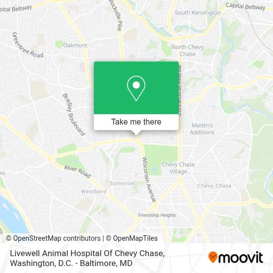 Livewell Animal Hospital Of Chevy Chase map