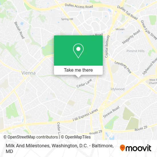 Milk And Milestones map