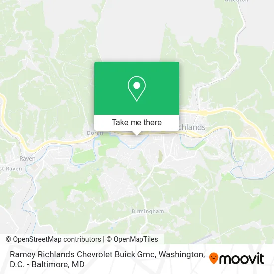 Ramey Richlands Chevrolet Buick Gmc map