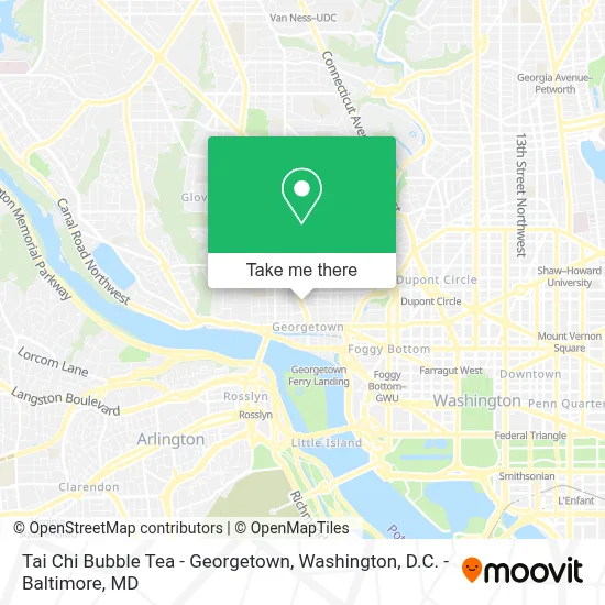 Tai Chi Bubble Tea - Georgetown map