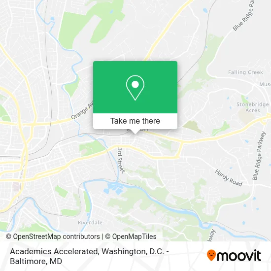 Academics Accelerated map