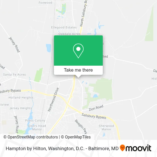 Hampton by Hilton map