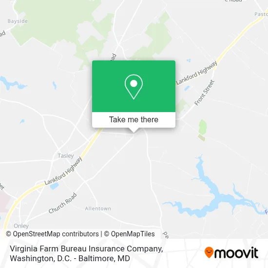 Virginia Farm Bureau Insurance Company map