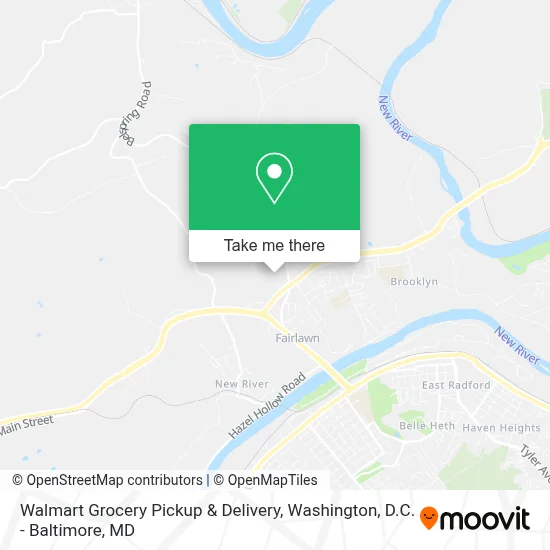 Walmart Grocery Pickup & Delivery map