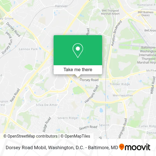 Dorsey Road Mobil map