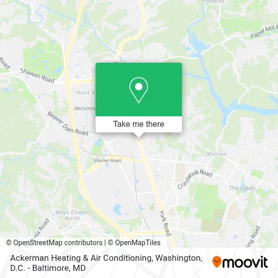 Ackerman Heating & Air Conditioning map