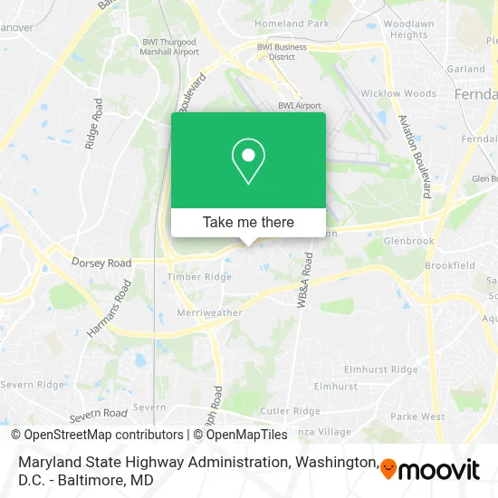 Maryland State Highway Administration map