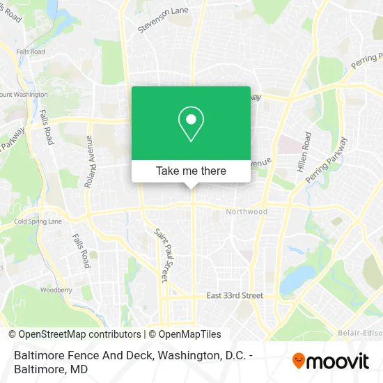 Baltimore Fence And Deck map