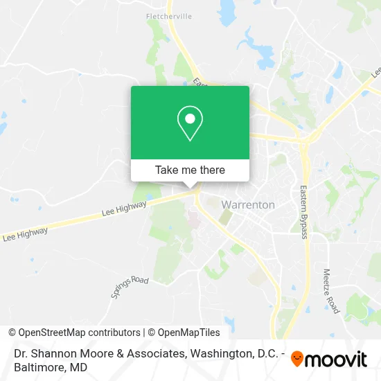 Dr. Shannon Moore & Associates map