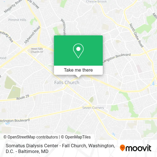 Somatus Dialysis Center - Fall Church map