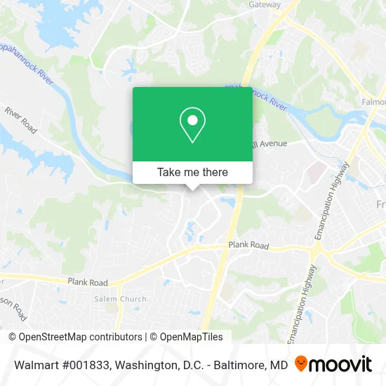 Walmart #001833 map