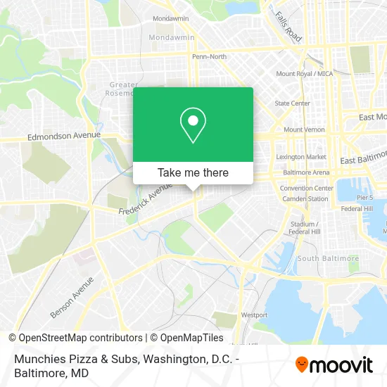 Munchies Pizza & Subs map