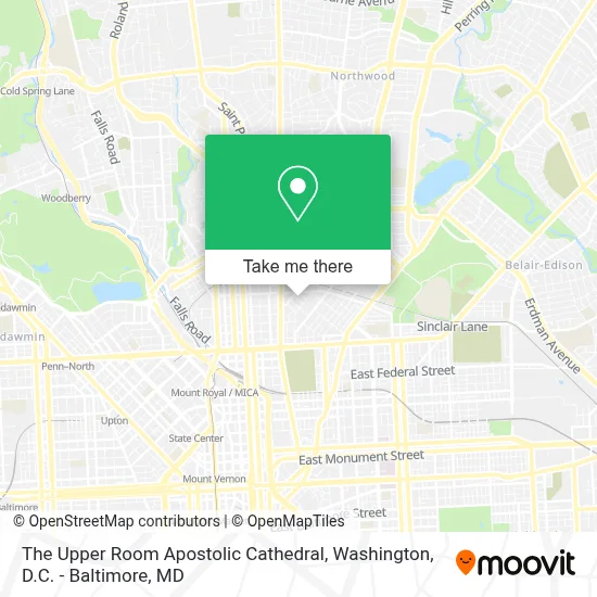 The Upper Room Apostolic Cathedral map