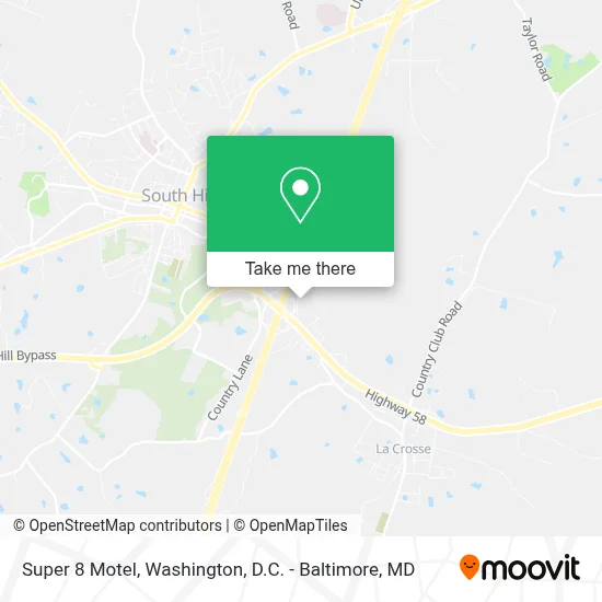 Super 8 Motel map