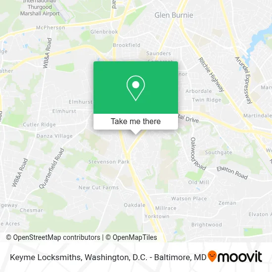 Keyme Locksmiths map