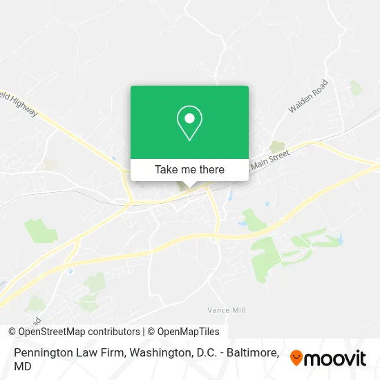 Pennington Law Firm map