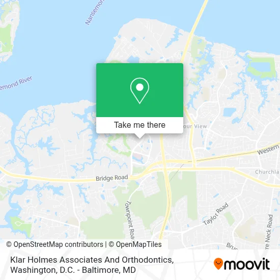 Klar Holmes Associates And Orthodontics map