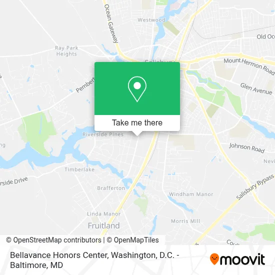 Bellavance Honors Center map