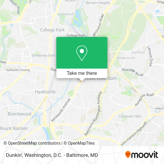 Dunkin' map