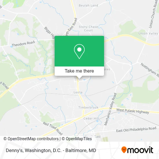 Denny's map