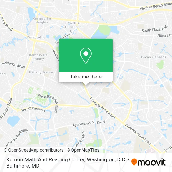 Kumon Math And Reading Center map