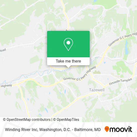 Winding River Inc map