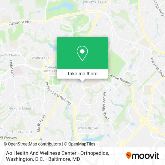 Ao Health And Wellness Center - Orthopedics map