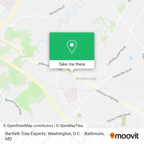 Bartlett Tree Experts map