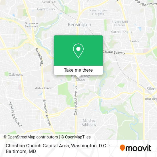 Christian Church Capital Area map
