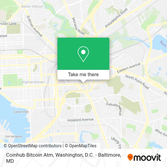 Coinhub Bitcoin Atm map