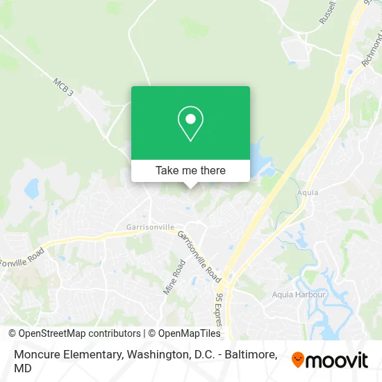 Moncure Elementary map