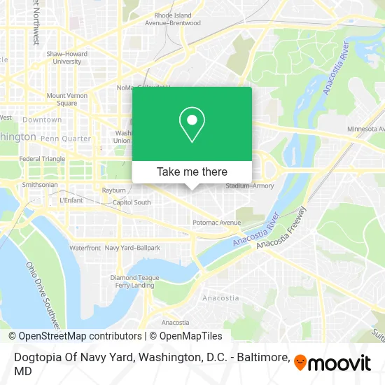Dogtopia Of Navy Yard map