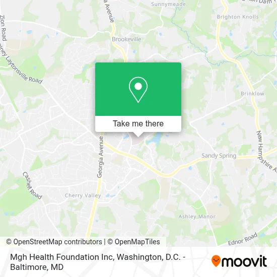 Mgh Health Foundation Inc map