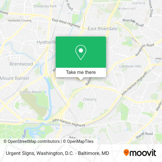 Urgent Signs map