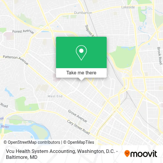 Vcu Health System Accounting map