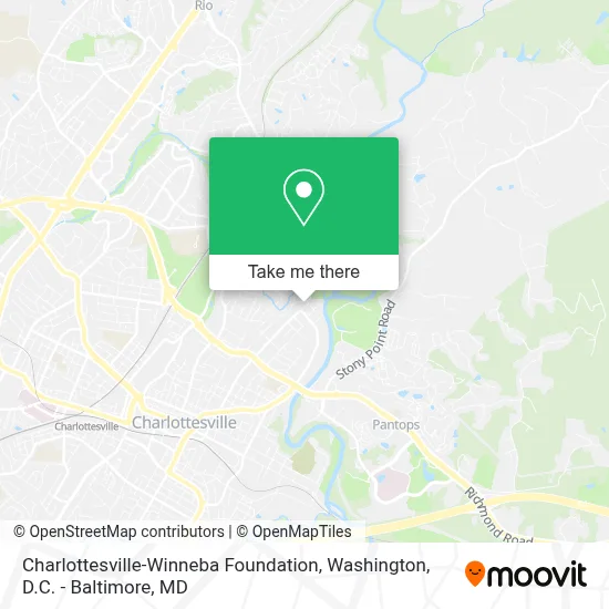 Charlottesville-Winneba Foundation map