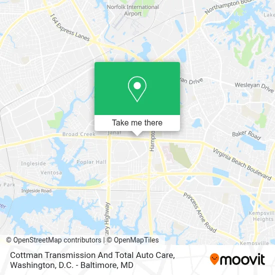 Cottman Transmission And Total Auto Care map