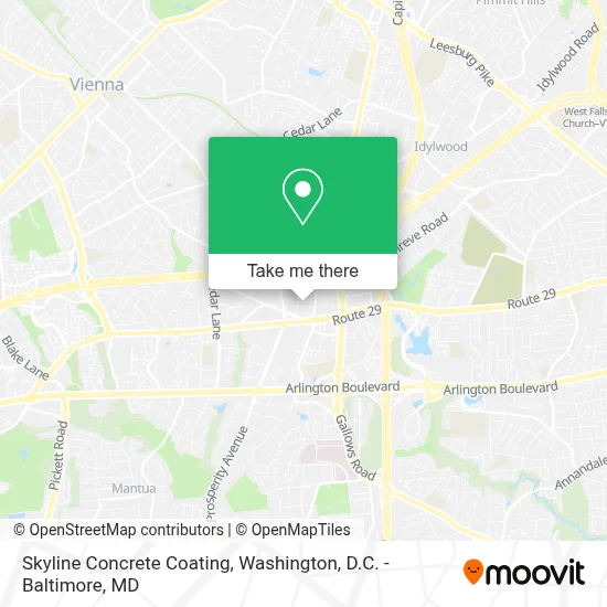 Skyline Concrete Coating map