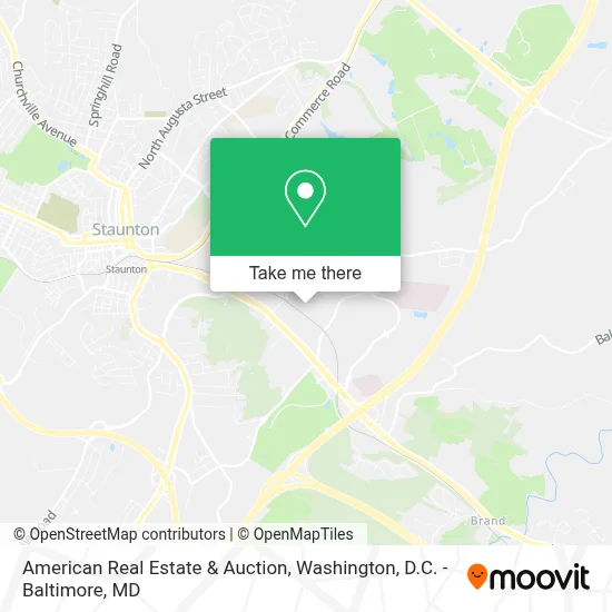American Real Estate & Auction map