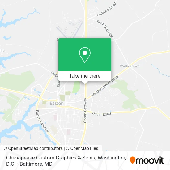 Chesapeake Custom Graphics & Signs map