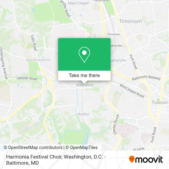 Harmonia Festival Choir map