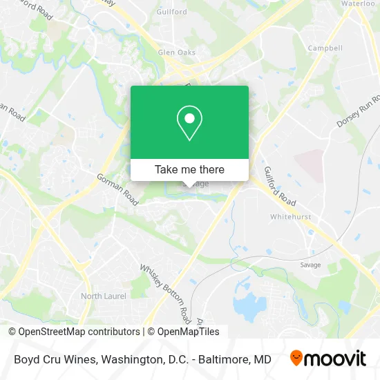 Boyd Cru Wines map
