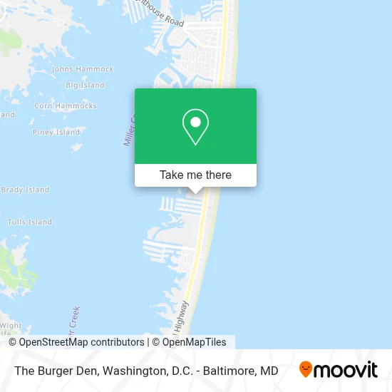 The Burger Den map